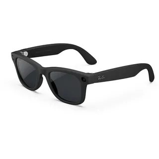 Ray-Ban Meta Wayfarer (Gen 2) mit AI, Foto- und Videoaufnahme, längere Akkulaufzeit – Schwarz matt, Gläser: Transitions® Grau