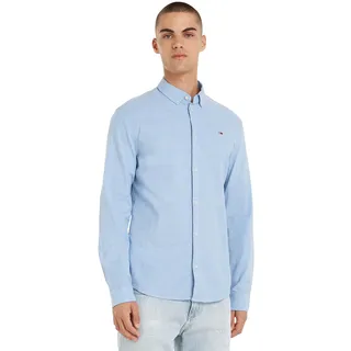 Tommy Hilfiger Slim Stretch Oxford Langarmhemd Perfume Blue L