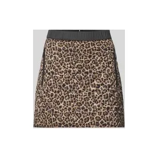 Minirock mit elastischem Bund, Camel, 42