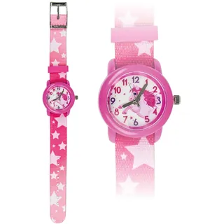 bbKlostermann Kinderuhr, Textil Pferd, rosa