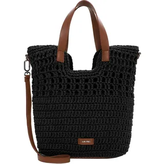 SURI FREY Marley Shopper Papierstroh Black