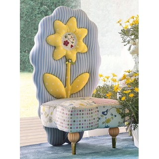 Casa Padrino Luxus Kindersessel Sonnenblume Bunt - Kinderzimmer Sessel - Kinderzimmer Möbel - Erstklassische Qualität - Made in Italy