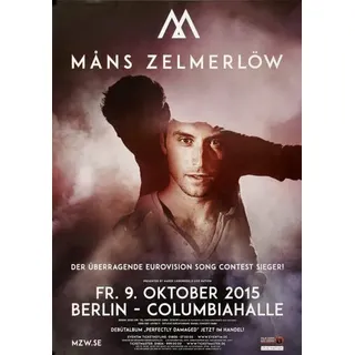 Mäns Zelmerlöw - Heroes, Berlin 2015 » Konzertplakat/Premium Poster | Live Konzert Veranstaltung | DIN A1 «
