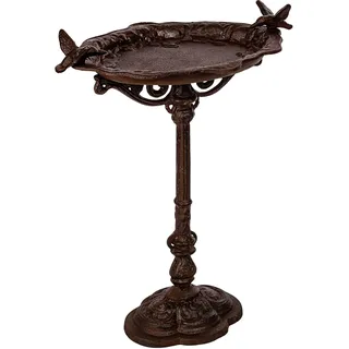 STILISTA Vogeltränke freistehend aus Gusseisen, Modellwahl, 54 x 35 x 29 cm, Braun