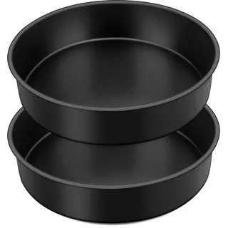 Joyfair Backform 2er Set, Antihaft Rund Kuchenform Kuchenbackform mit Edelstahlkern, 25cm Tortenform Backformen für Weihnachten/Geburtstag/Hochzeit Kuchen, Ungiftig & Gesund, Leicht Zu Reinigen