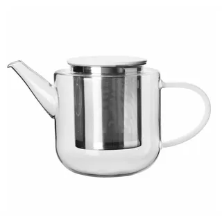 ASA SELECTION Teekanne Coppa mit Weißem Henkel / Deckel 1.1 L, 1,1 l weiß