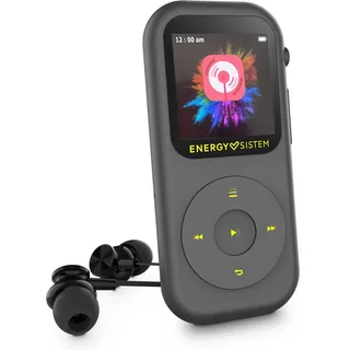 Energy Sistem Handy MP4-Player, mit FM Radio microSD bis 128GB IPS Display Touch tragbarer Musikplayer Video Player kompakt grau