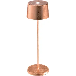 Zafferano Olivia 3K Akku-Tischlampe kupfer