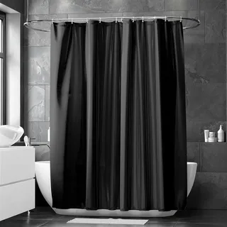 luxuskollektion Duschvorhang 240 x 200 cm schwarz