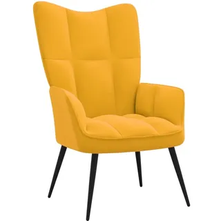vidaXL Relaxsessel 61 x 96 x 70 cm Senfgelb Samt