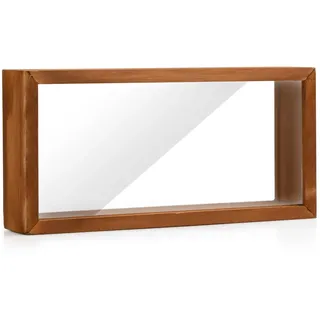 3D Bilderrahmen zum Befüllen Objektrahmen 25.8x12.6x5.5 cm Bilderrahmen Tief zum Befüllen Holzrahmen Bilder Rahmen 3D Rahmen für Getrocknete Blumen und Kunstgewerbliche Auslagen (Braun)