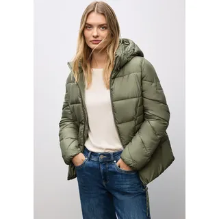 Steppjacke STREET ONE, Damen, Gr. 38, lichen grün, Steppware, Obermaterial: 100% Polyester. Futter: 100% Polyester. Wattierung: 100% Polyester (REPREVE), unifarben, regular fit normal, Jacken Steppjacke, mit Kapuze