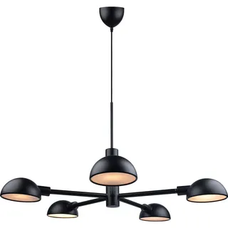 Pendelleuchte DESIGN FOR THE PEOPLE "Nomi" Lampen Gr. Ø 12,50 cm Höhe: 38,20 cm, schwarz Pendelleuchten und Hängeleuchten Minimalistisches Design, Perfekt über einem runden Tisch