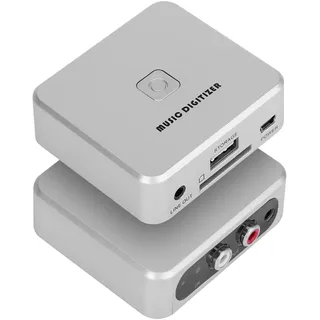 Aramox Musikdigitalisierer für Schallplatten/Kassetten, MP3 Konverter | Audiokonverter, Stereo, MP3, 128 kbit/s, Einfache Nutzung, Für die Digitalisierung von analogen Schallplatten