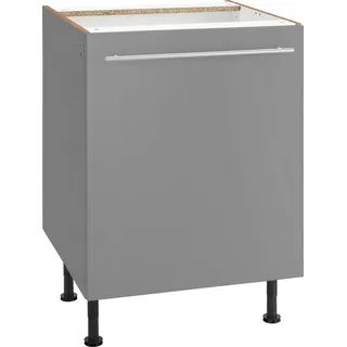 OPTIFIT Unterschrank »Bern«, 60 cm breit, mit 1 Tür mit höhenverstellbaren Füßen, mit Metallgriff, grau