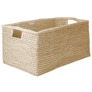 RICE Bastkorb Rechteckig XL, 40 x 60 x 30 cm Natur