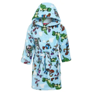 Disney Toy Story 4 Bademantel mit Kapuze für Jungen und Mädchen, aus Fleece, für Kinder, Buzz Woody Forky Robe Housecoat - 6 Jahre