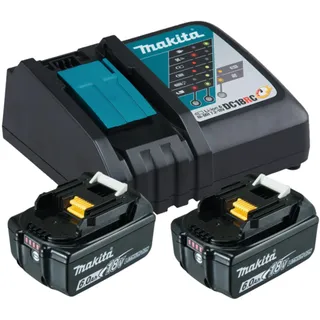 Makita Power Source Kit 18 V Li-Ion 2 x 5,0 Ah + DC18RC Ladegerät 197570-9