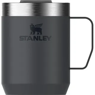 STANLEY 1913 Classic Legendary Camp Mug Thermobecher 0.23L - Hält 1 Stunden Heiß - 2 Stunden Kalt - BPA-Frei - Spülmaschinenfest - Edelstahl Kaffeebecher To Go - Black 2.0