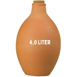keep it grün Olla Bewässerungskrug aus durchlässigem Terracotta (4,0 Liter)