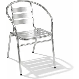 Mojawo Aluminium Gartenstuhl 55 x 60 x 85 cm grau