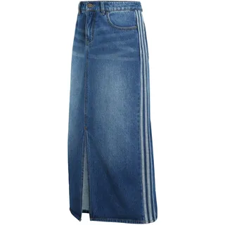ADIDAS ORIGINALS Rock 3 STRIPES PENCIL SKIRT blue denim 34xNormalgrößen