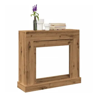 vidaXL Bodenschutzplatte Kaminumrandung Artisan-Eiche 100x30x87,5 cm Spanplatte