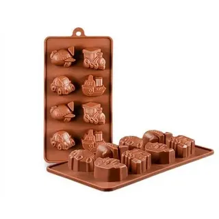 Joyeee 2 x Silikon-3D-Auto-Form, antihaftbeschichtet, für selbstgemachte Fahrzeuge, Schokolade, Kekse, Seife, Kerzen, Buntstift, Gips, Polymerton
