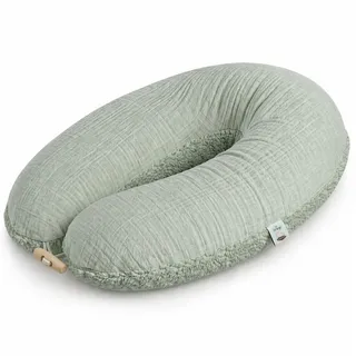 sei Design Stillkissen Faserbällchen krone taupe