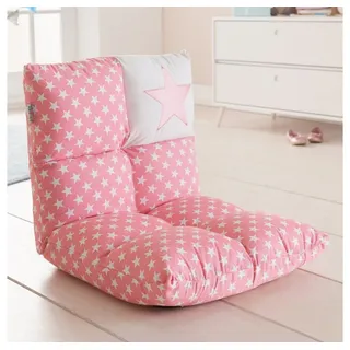 howa Sessel Stars, 2 in 1 Kindersessel + Kinderliege rosa / weiß rosa