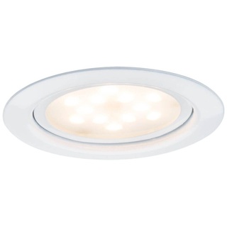 Paulmann Möbeleinbauleuchten Set Micro Line LED | Weiße Möbelleuchte | 65 mm Durchmesser | 2700 K