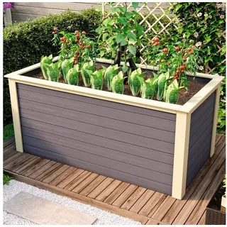 Karibu Hochbeet 2, BxTxH: 254x94x92 cm grau