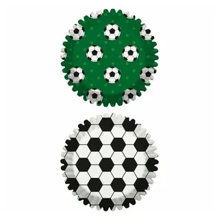 Birkmann Muffinform Papierbackförmchen Fussball Ø 7 cm bunt