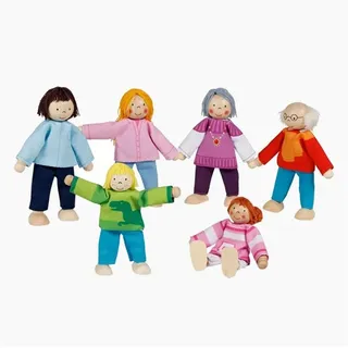 GoKi Biegepuppen Moderne Familie 10 cm