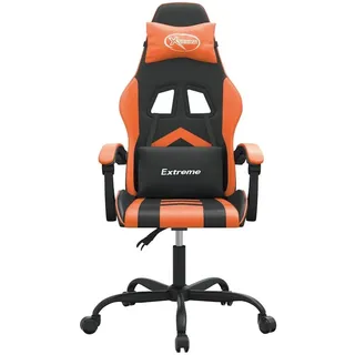vidaXL Gaming-Stuhl Kunstleder Schwarz und Orange