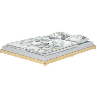 Erst-Holz Futonbett 160 x 200 cm Braun