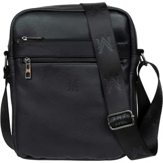VerMari Feria Herren Ledertasche Schwarz - Schwarz