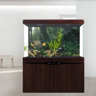 Grüner PVC Hintergrund-Poster für Aquariums - 61 x 41 cm - Holzlandschaft