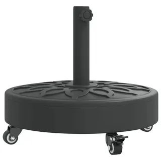 vidaXL Schirmständer Beton 27 kg Rund Schwarz