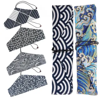 6 Stück Wiederverwendbare Bestecktaschen, Taschen Essstäbchen, Essstäbchen Reisetasche, Chinesische Essstäbchentasche, Essstäbchen Etui Tragbare Geschirrtasche, Für Camping, Picknick, Büro, Reisen