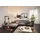 Wohnlandschaft MUSTERRING MR 2490 Ecksofa mit erstklassigem Sitzkomfort Long-Life-Leder grau light grau s B 342cm T 207cm Sofas Wohnlandschaft Fuß schwarz Sitzhöhe 48cm wahlweise mit Funktionen Maße 342x207 cm