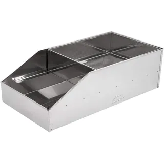 LACOR - 50450 - Edelstahl MehlMehl, Mehl Sieb, ideal zum Mehlieren oder Broten Lebensmittel, einfache Reinigung, für professionelle Küchen, Edelstahl, 50 x 26,5 x 18 cm