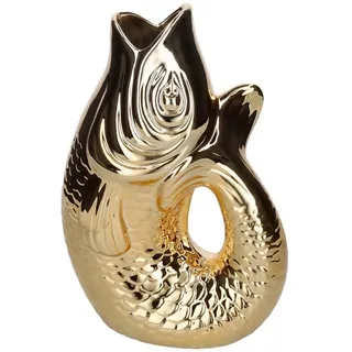 Giftcompany Dekovase Monsieur Carafon Vase / Karaffe Fisch L gold 2,7l (Vasen) bunt