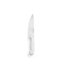 HENDI Profi Küchenmesser Kochmesser, PP Griff weiß 842652 , 1 Messer, Klingenlänge: 18 cm