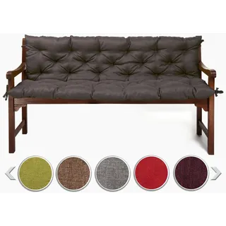 sunnypillow Bankauflage 110 x 50 x 50 cm grau 1 St.