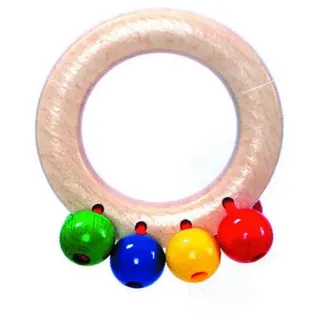 HESS SPIELZEUG Greifspielzeug Babyspielzeug Greifrassel Herz BxLxH 75x50x100mm NEU rosa