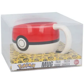 Stor Tasse Pokemon Poke-Ball Designer Tasse im Geschenkkarton, Keramik bunt