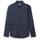 Fitted Printed Poplin Navy White Minimal Design L