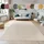 PACO HOME 380 beige cream B 120cm H 14mm L 170cm Polyester Teppiche Langflor Kuschelteppich besonders weich Uni-Farben