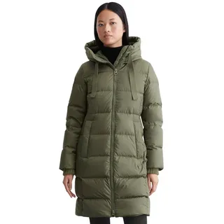 Marc O'Polo Marc OߴPolo Damen Daunenmantel mit Kapuze wasserabweisend, Grün (Olive Crop), 34 - 34